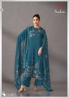 Habiba By Sudriti Italian Satin Printed Dress Material Exporters In India
